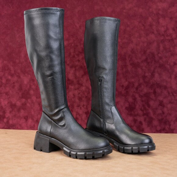 Steve Madden Women Howler Festival Leather Comfortable Platform Boots sz 8 - Picture 1 of 10